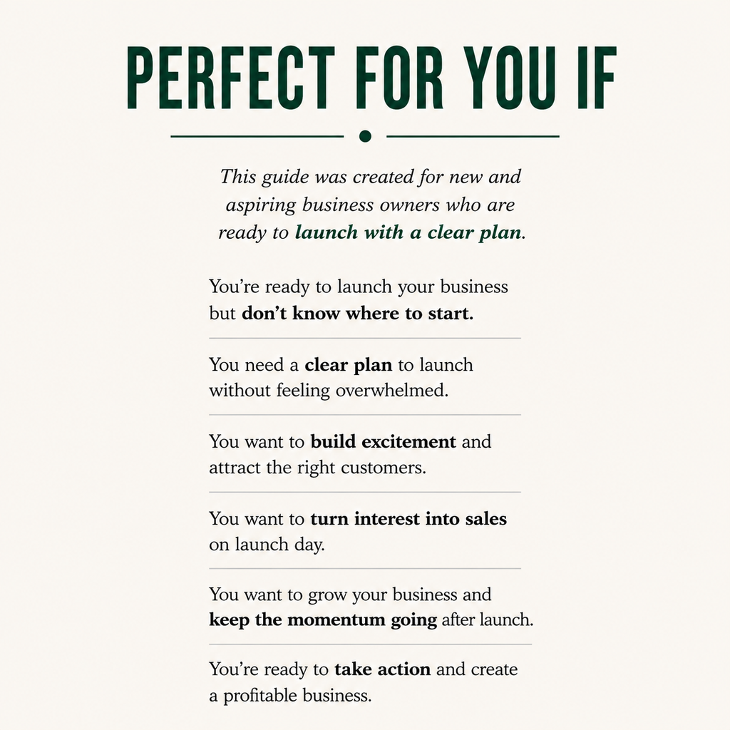 LAUNCH IT: From Planning to Your First Sale