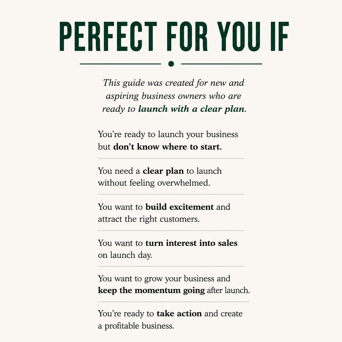 LAUNCH IT: From Planning to Your First Sale